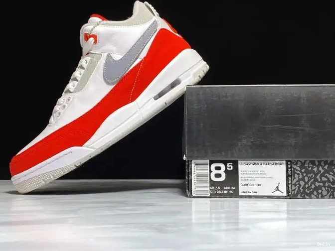 Bmlin Shoes White Air University Jordan 3 Retro Tinker CJ0939-100 Red 0614